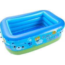 Piscine Gonflable Familiale "Funny Bear" - 180cm | 3 Anneaux Renforcés
